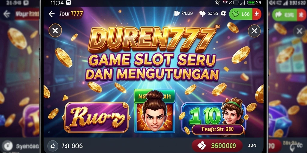 Tampilan gameplay slot DUREN777 yang menarik dan seru.