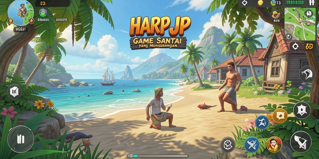 Tampilan gameplay HARAPJP yang menarik dan penuh warna.