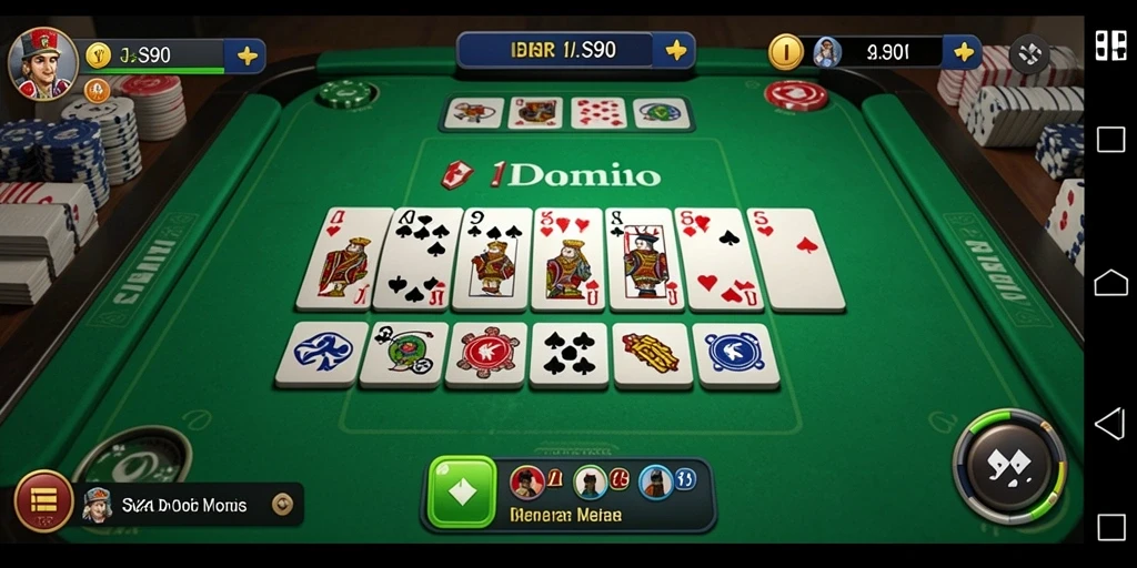 Screenshot S80 menampilkan gameplay seru permainan Domino.